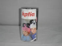 Kindermtze Panda hellblau / schwarz  - 00090