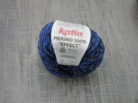 Merino 100 % Effect - blau Tne - 606