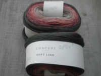 Concept by Katia Soft Lino - beige/rose/hellrotorange/weinrot/khaki - 602