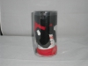 Kindermtze Panda rot / schwarz  - 00094