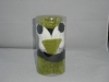 Kindermtze Pinguin schwarz/wei/grn- 00103